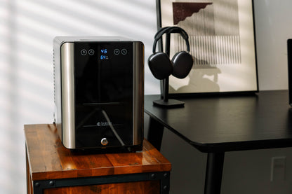 Essential Cooler - Lockable Mini Fridge Temperature & Humidity Control
