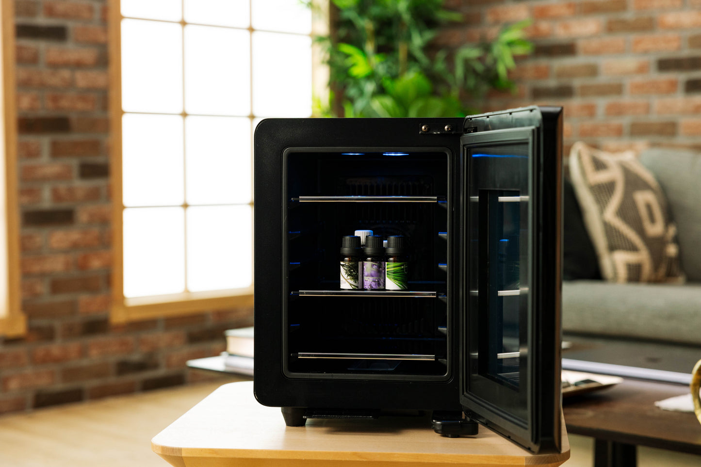 Essential Cooler - Lockable Mini Fridge Temperature & Humidity Control
