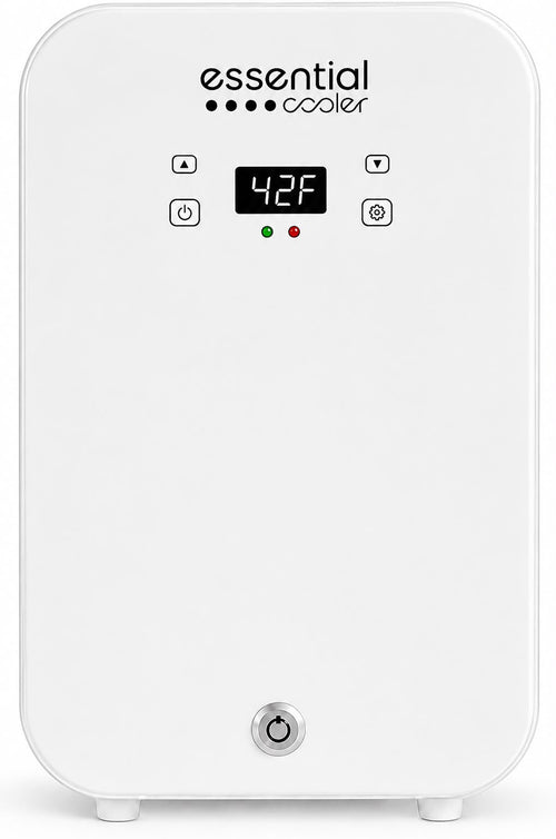 Essential Cooler Classic - Lockable Mini Fridge for Cosmetics, Skincare, Wellness, Medicine & Everyday Essentials - Precision Touch Temperature Control
