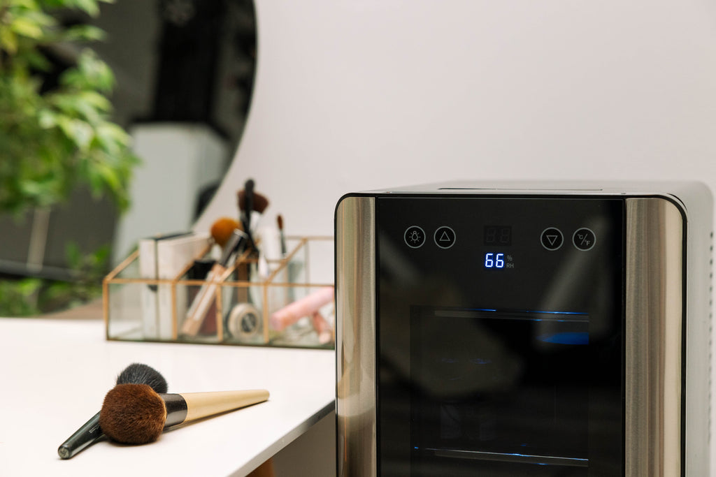 Essential Cooler - Lockable Mini Fridge Temperature & Humidity Control