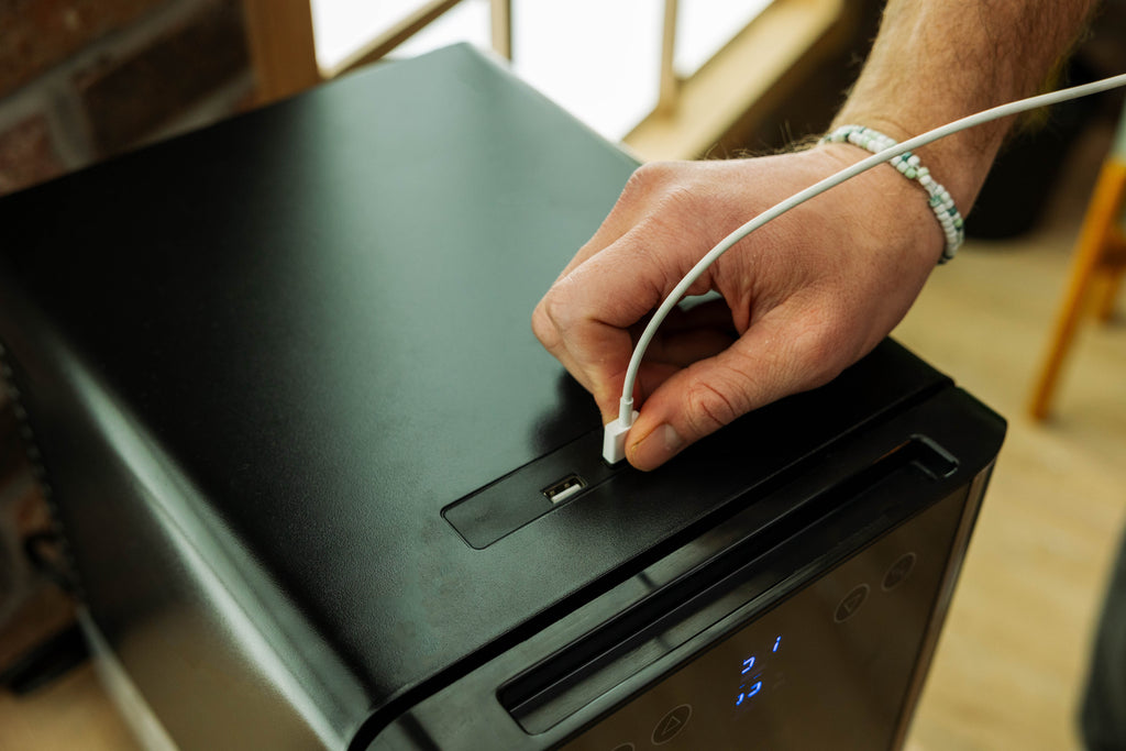 Essential Cooler - Lockable Mini Fridge Temperature & Humidity Control
