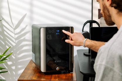 Essential Cooler - Lockable Mini Fridge Temperature & Humidity Control