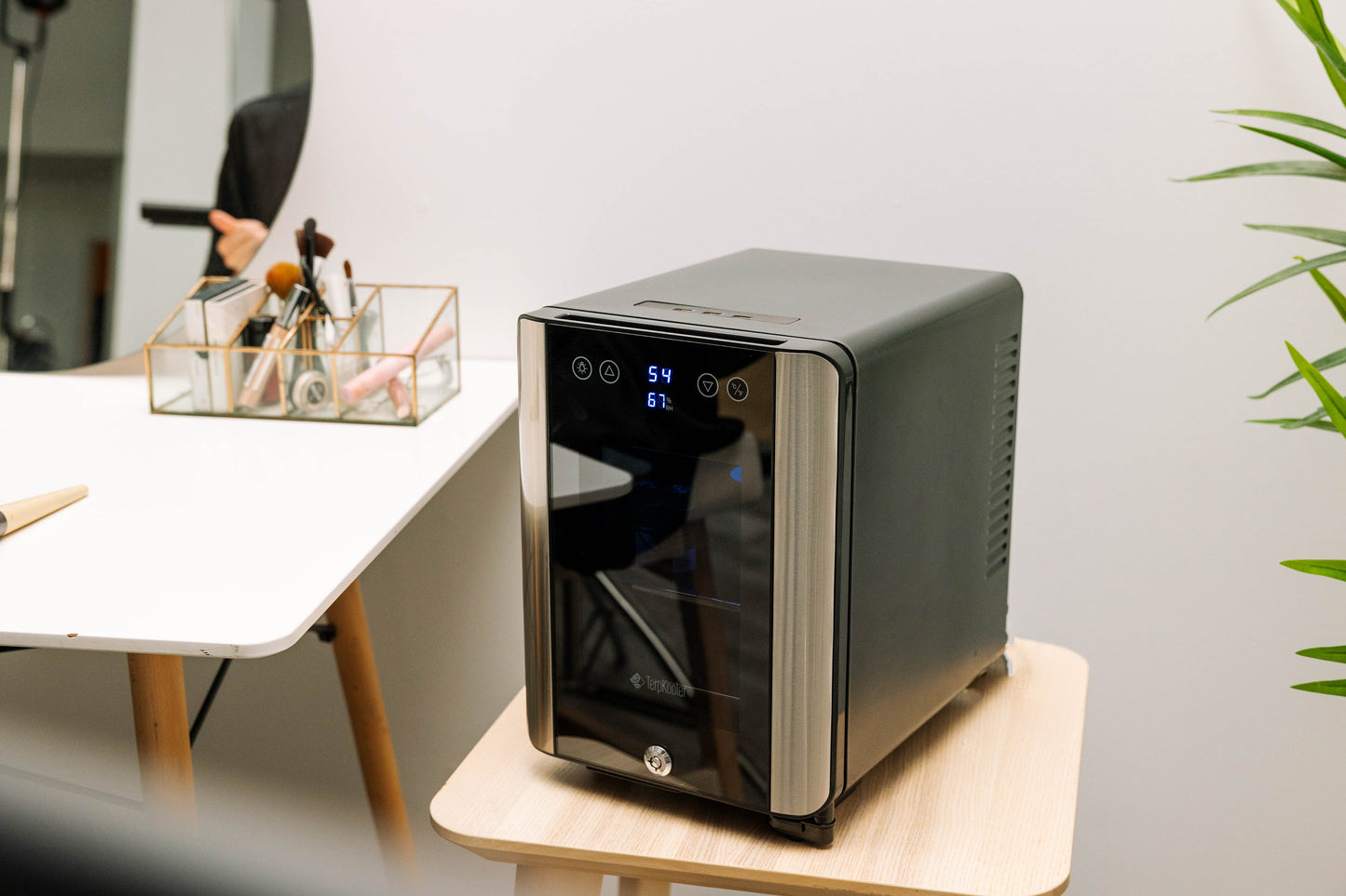 Essential Cooler - Lockable Mini Fridge Temperature & Humidity Control