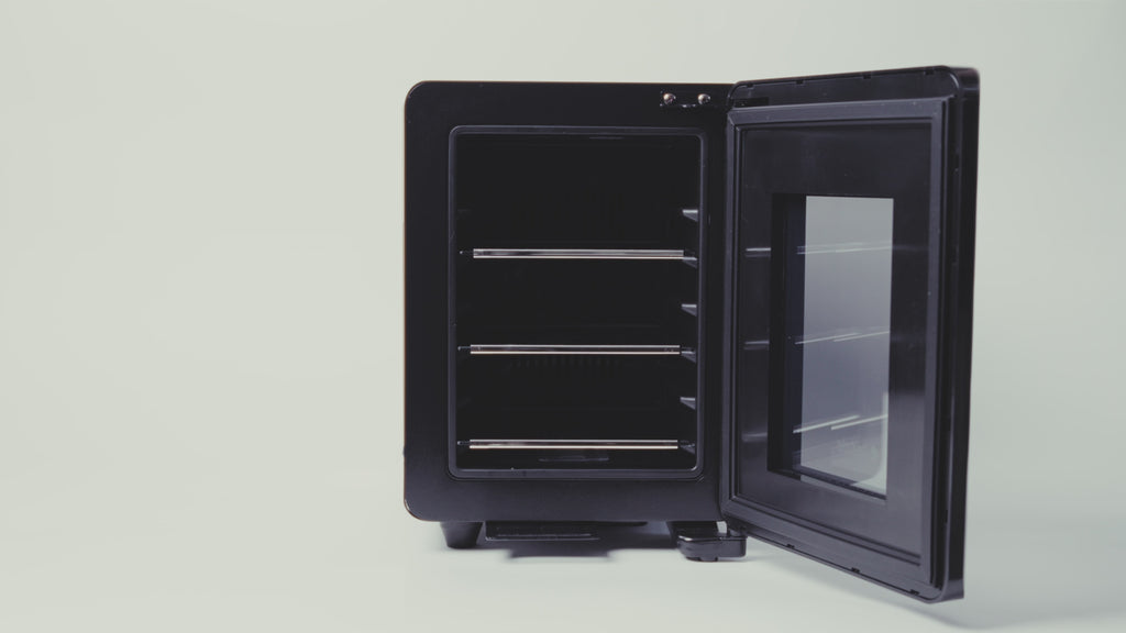 Essential Cooler - Lockable Mini Fridge Temperature & Humidity Control